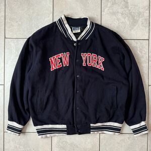Vintage Y2K New York Varsity Bomber Jacket Size XL